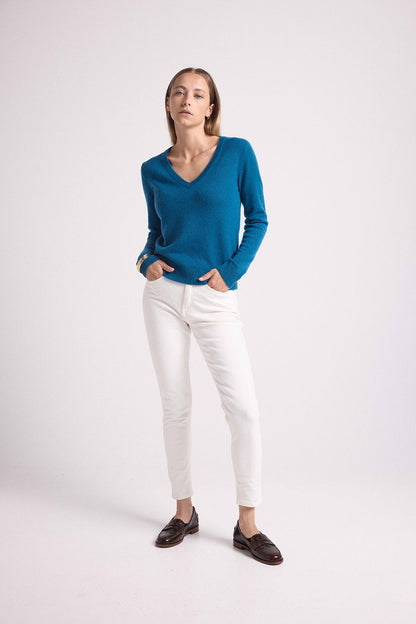 Zefina bleu peacock