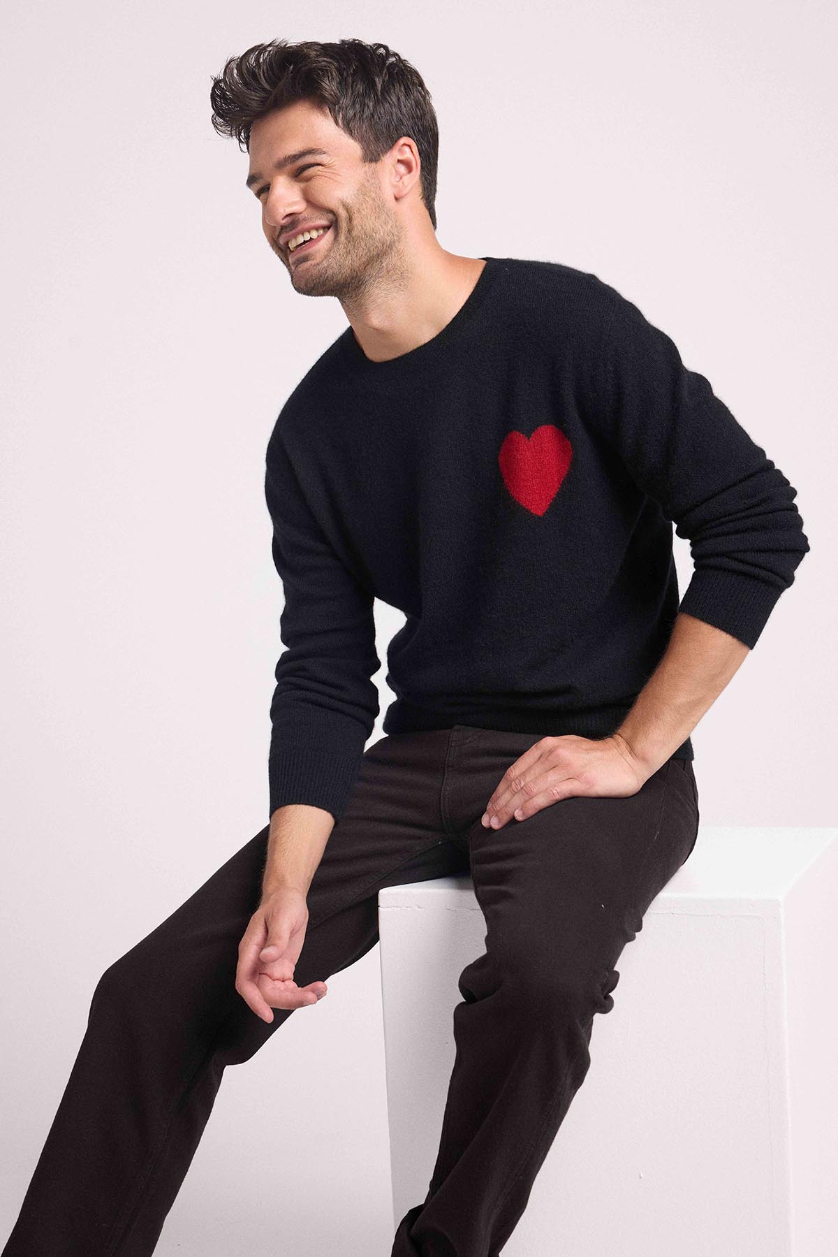 Zemir noir coeur rouge