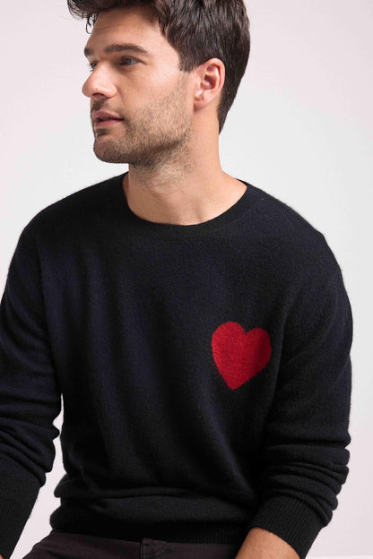 Zemir noir coeur rouge