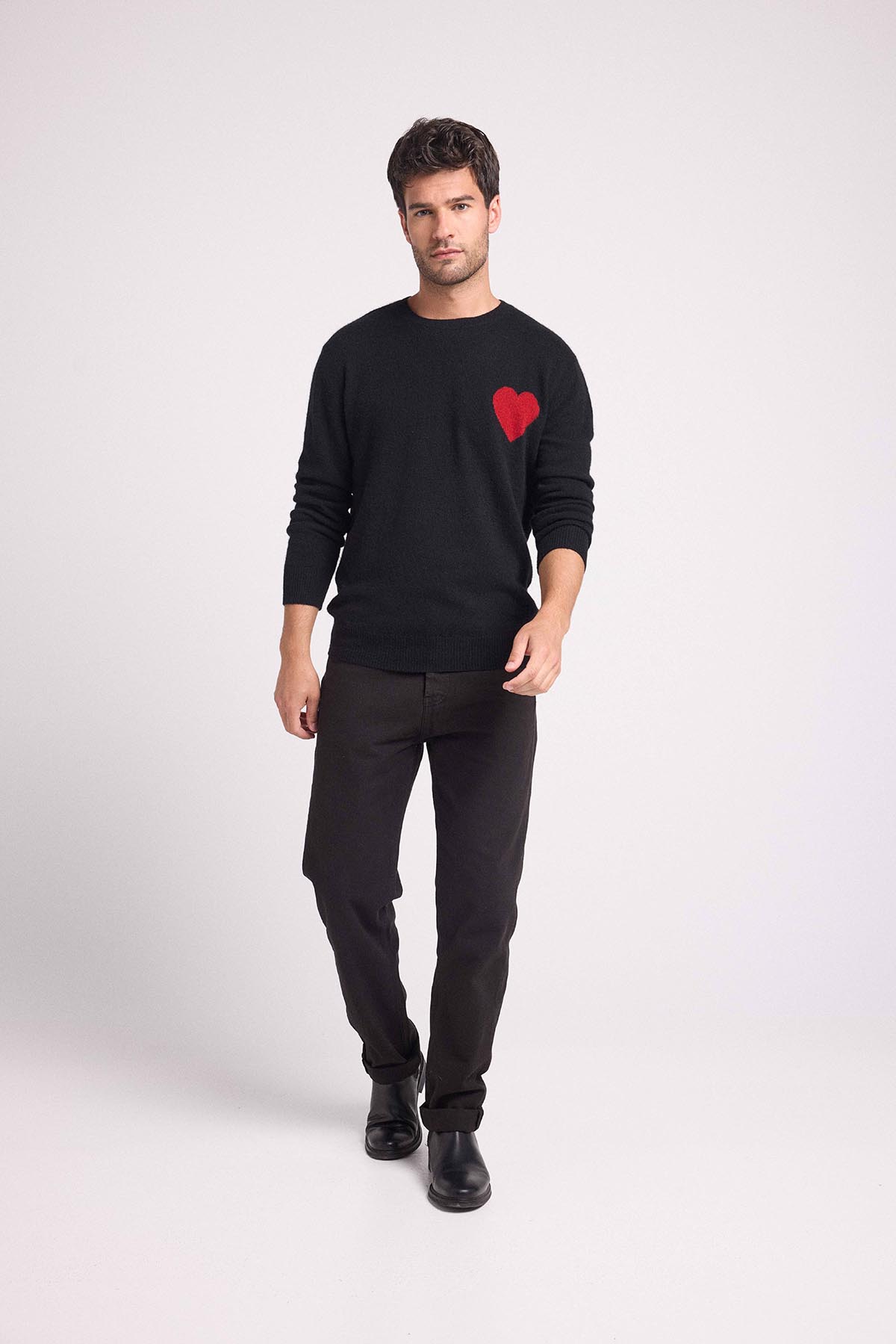 Zemir noir coeur rouge