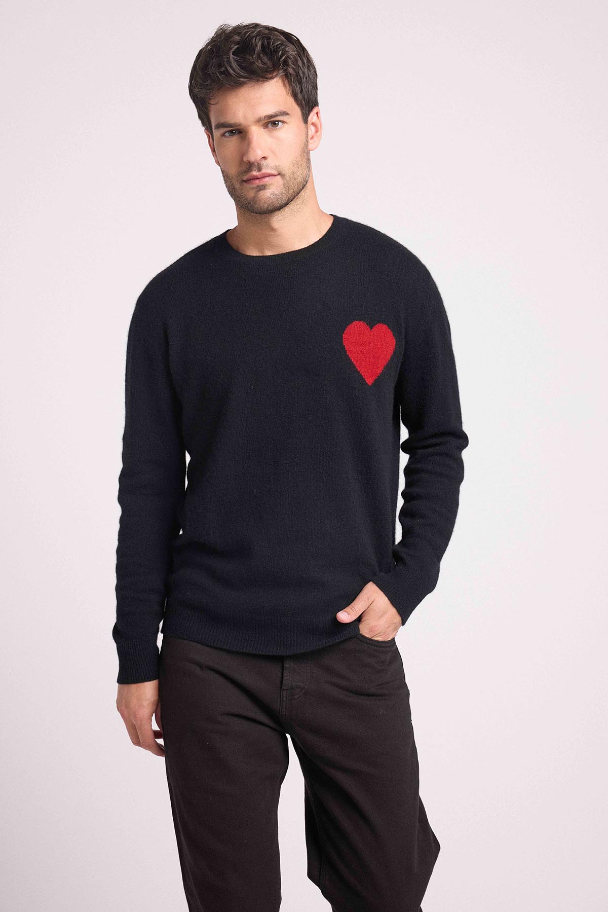Zemir noir coeur rouge