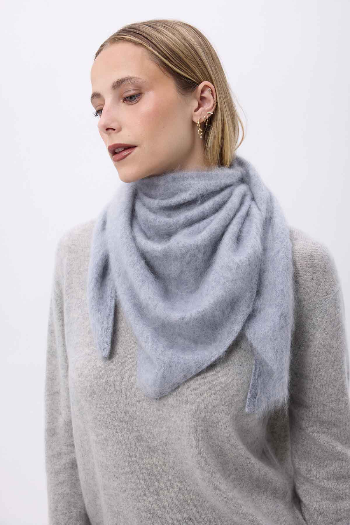 Bandana Zeno gris clair