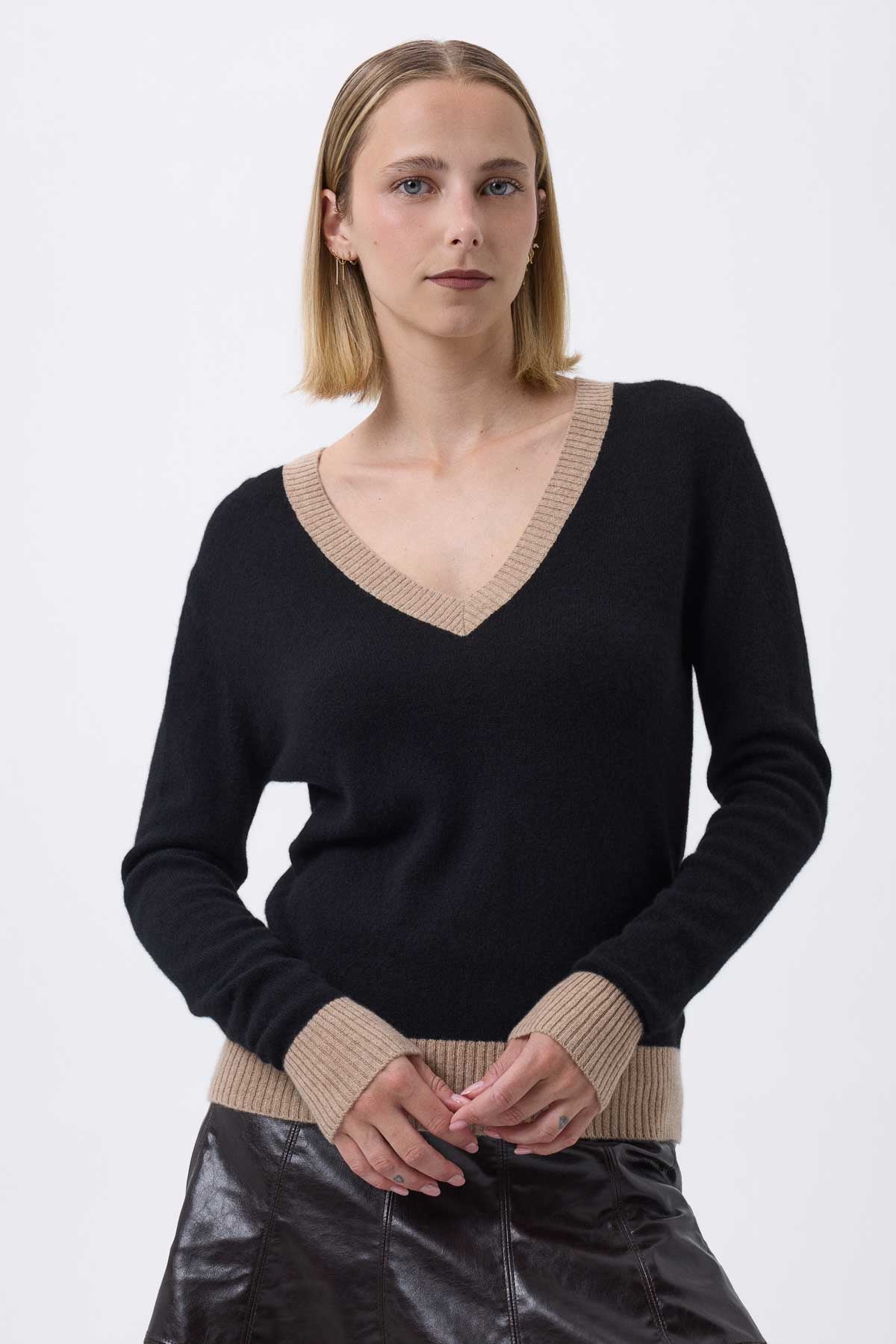 Zephana noir beige crème