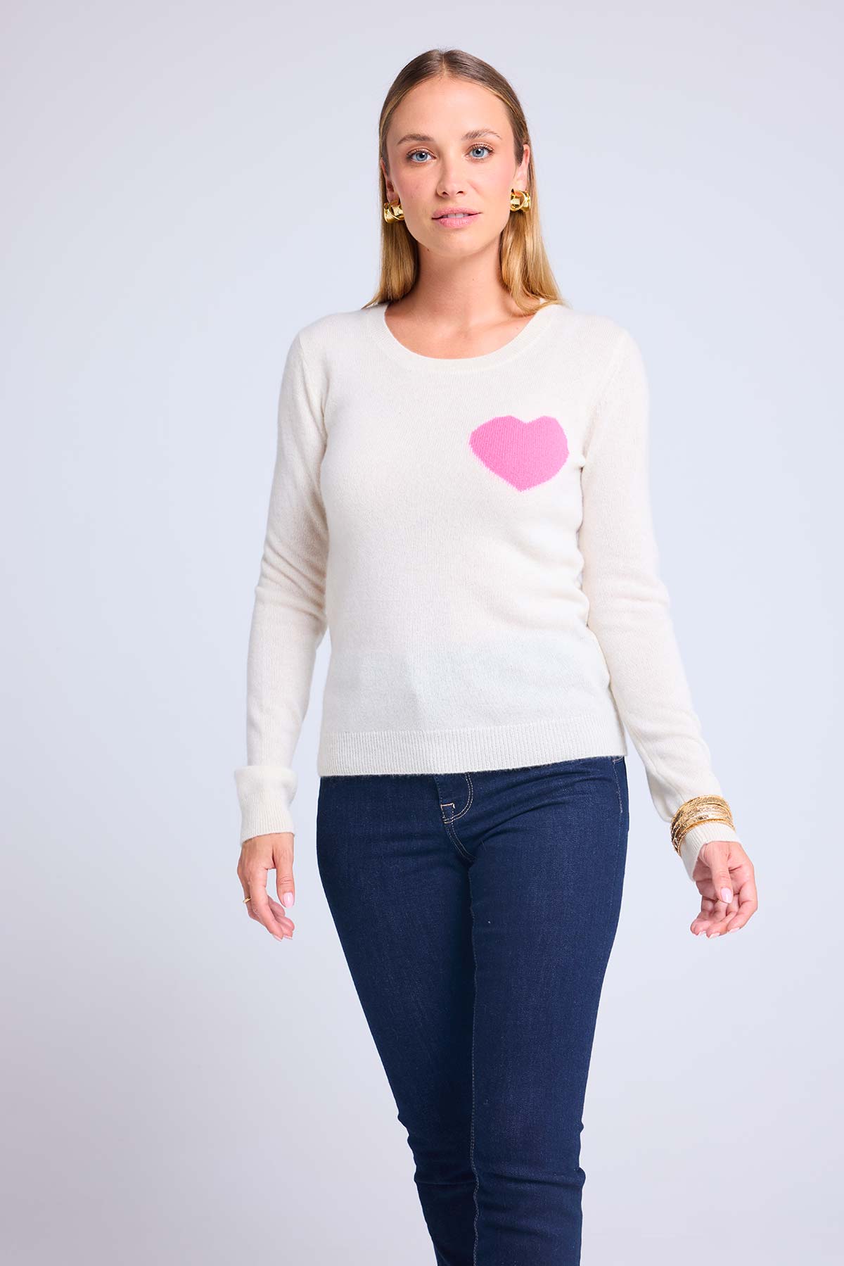 Zaphira blanc coeur rose