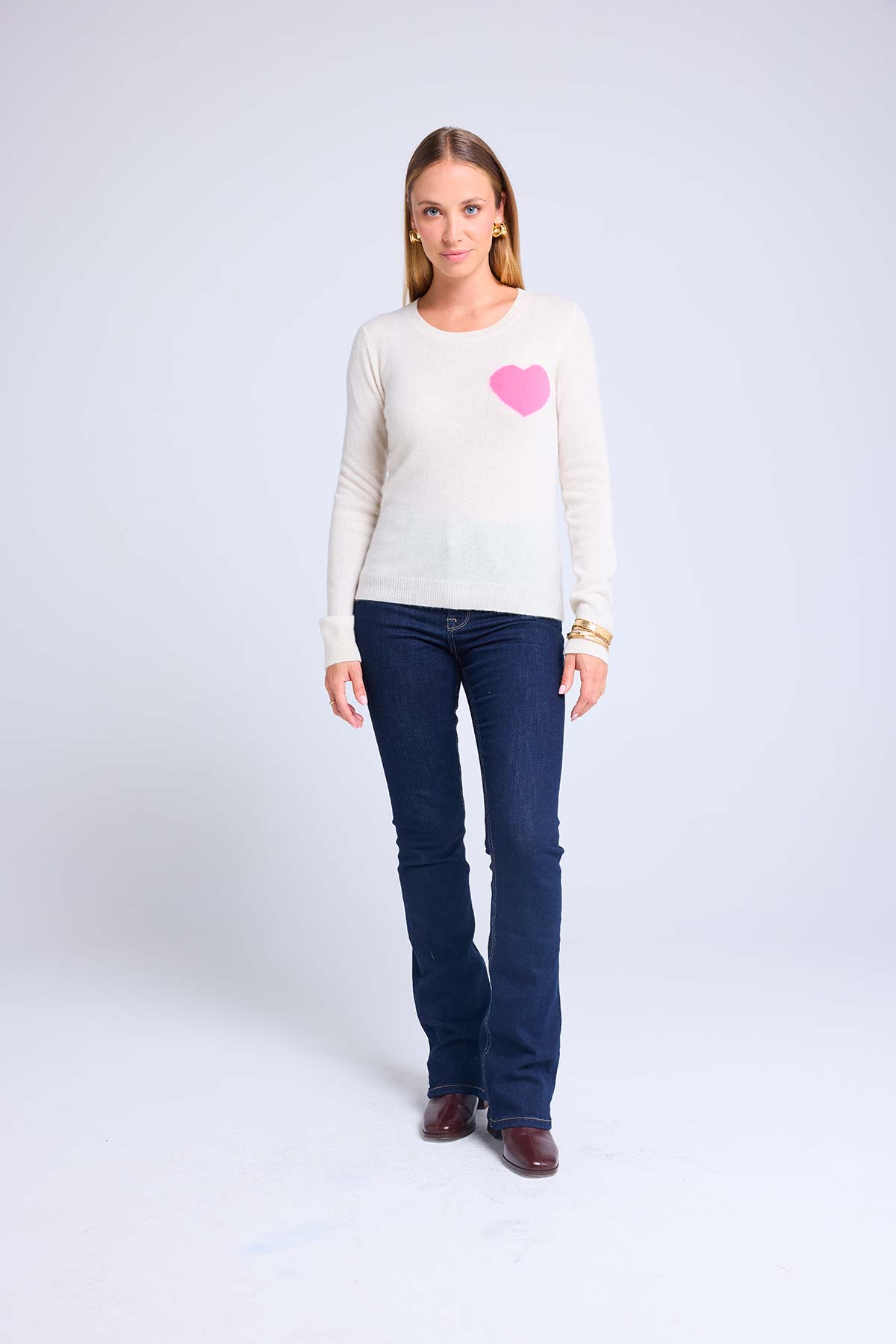 Zaphira blanc coeur rose