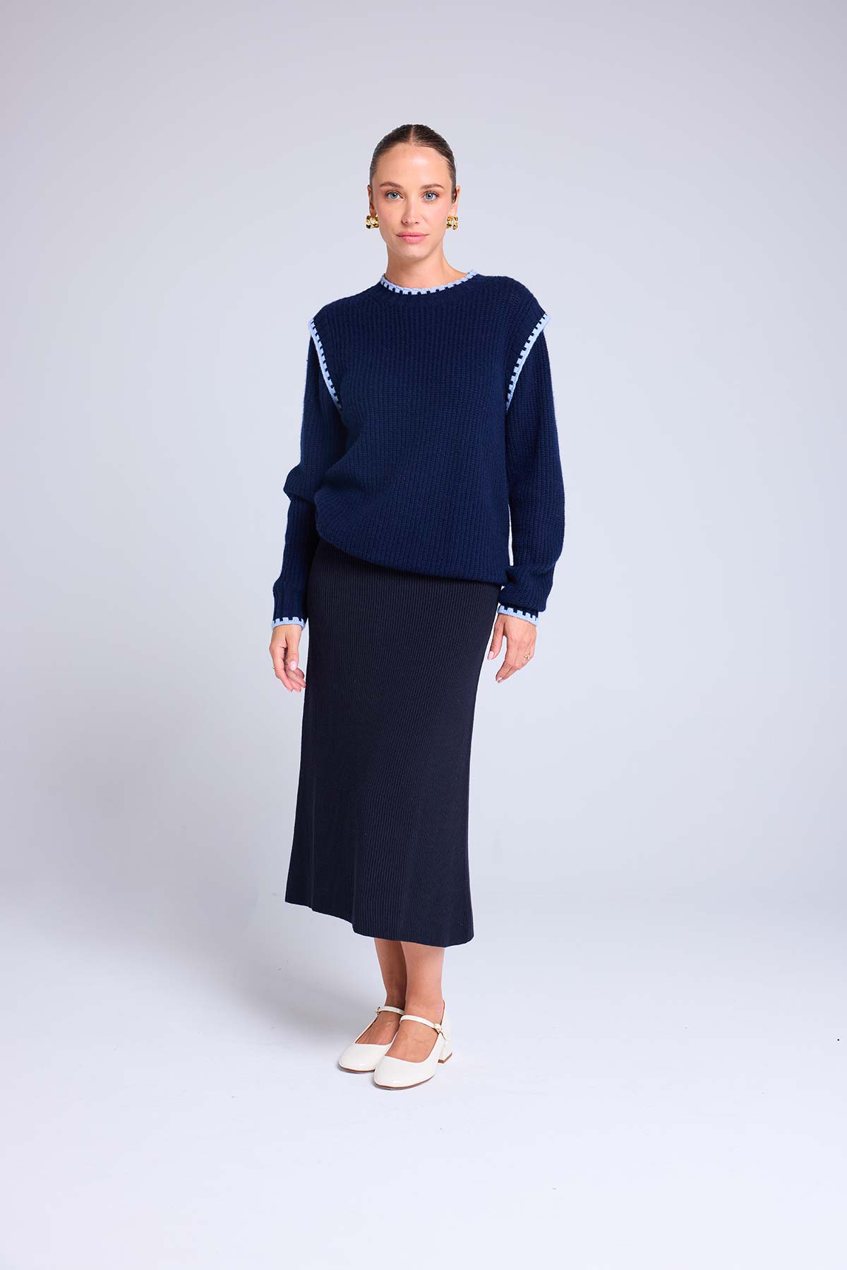 Bertille bleu marine bleu ciel