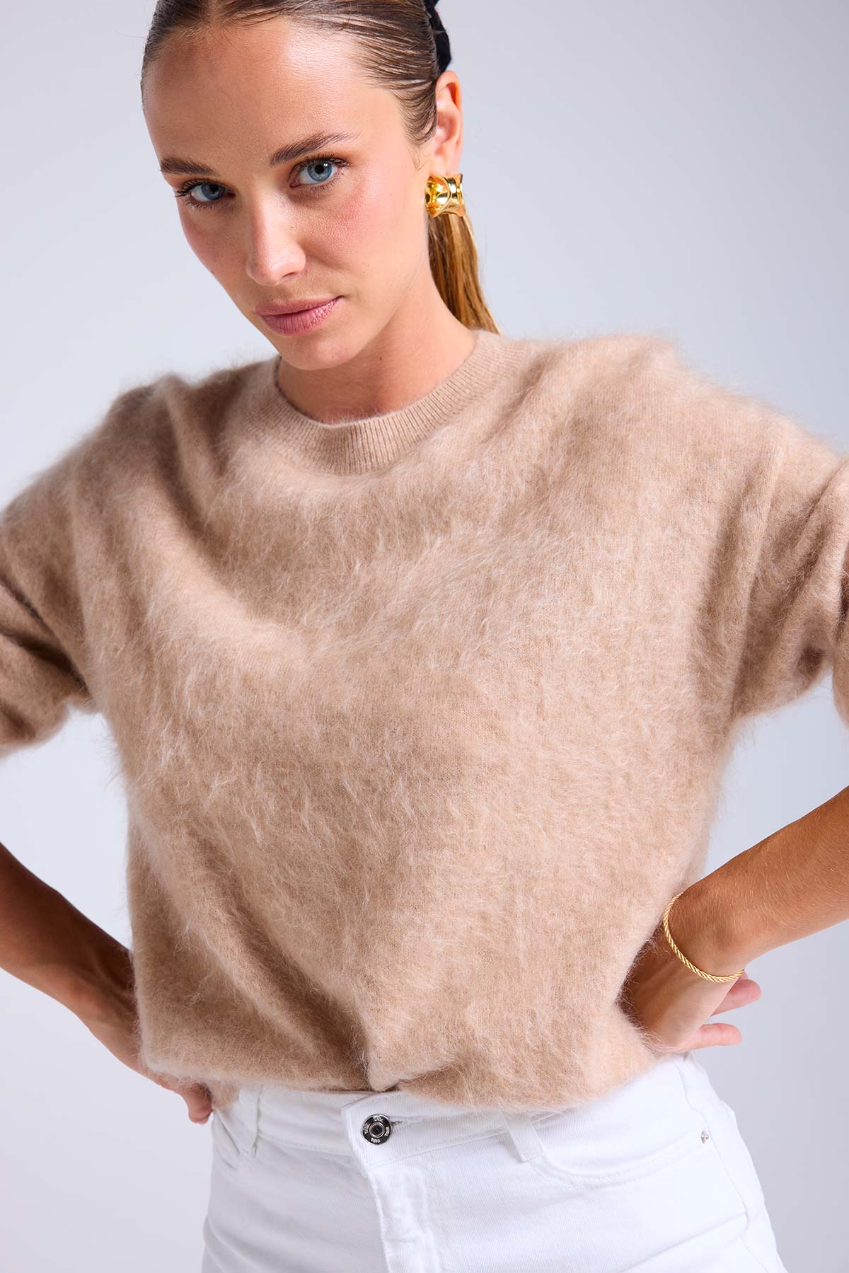 Bruna beige crème