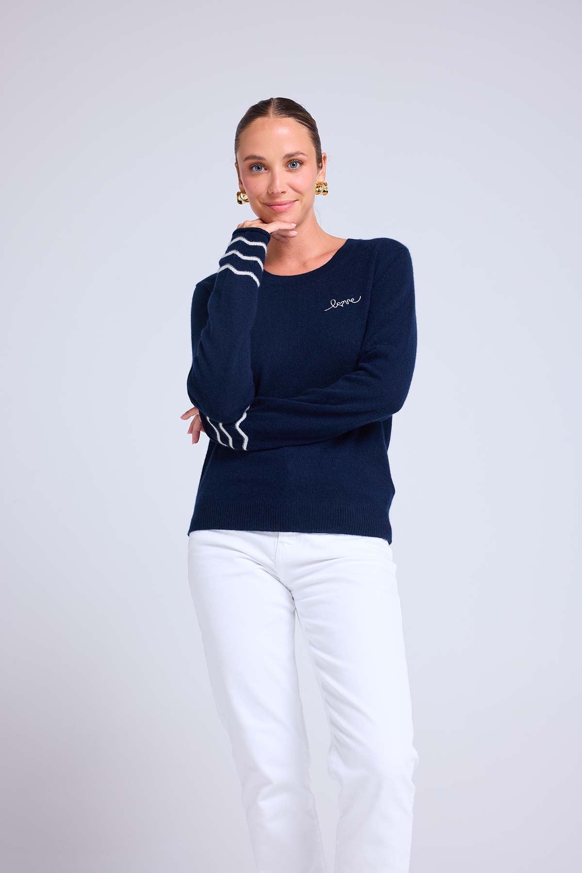 Gaia bleu marine blanc