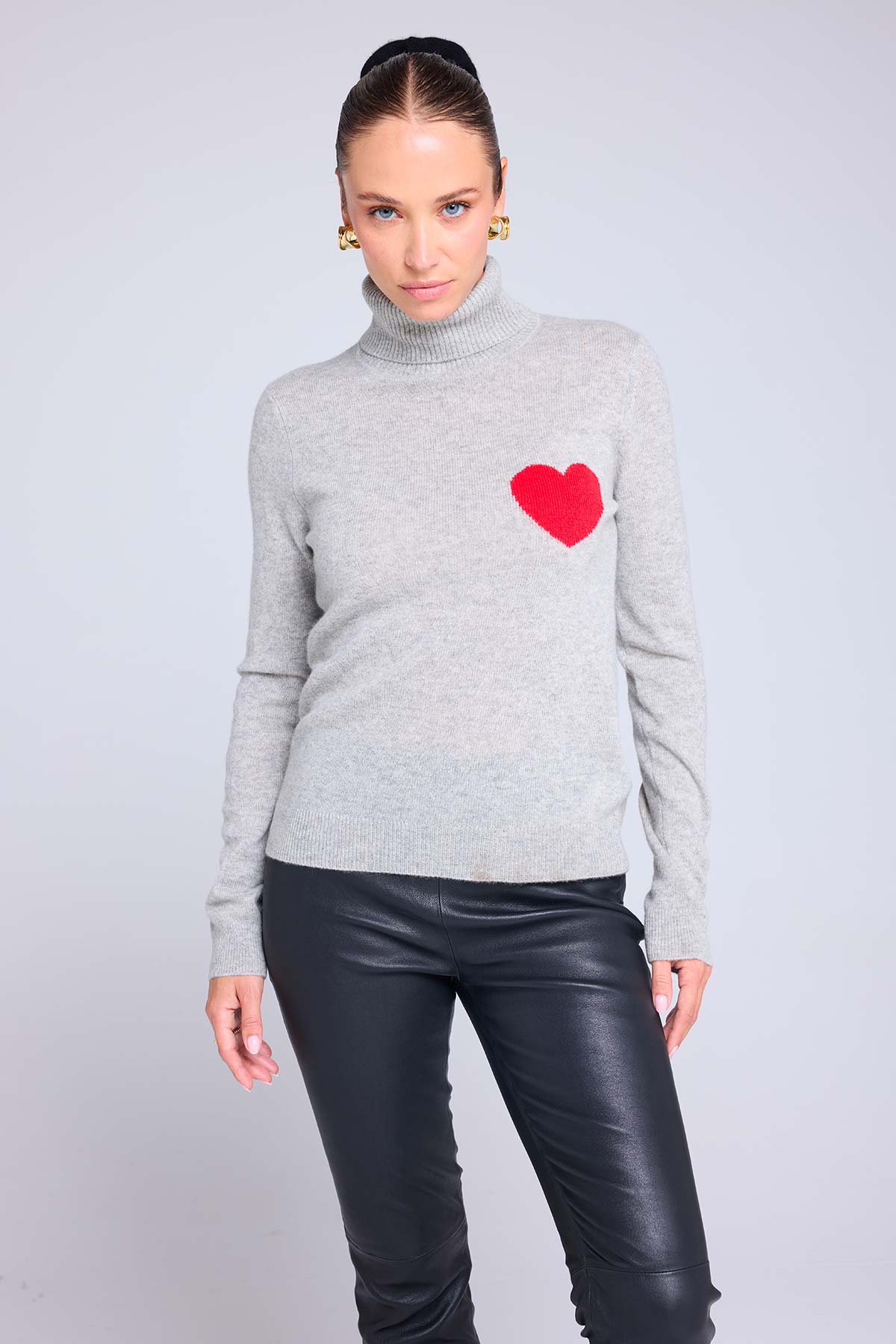 High Heart gris clair rouge
