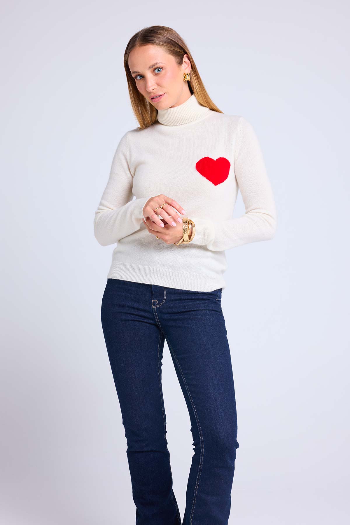 High Heart blanc rouge