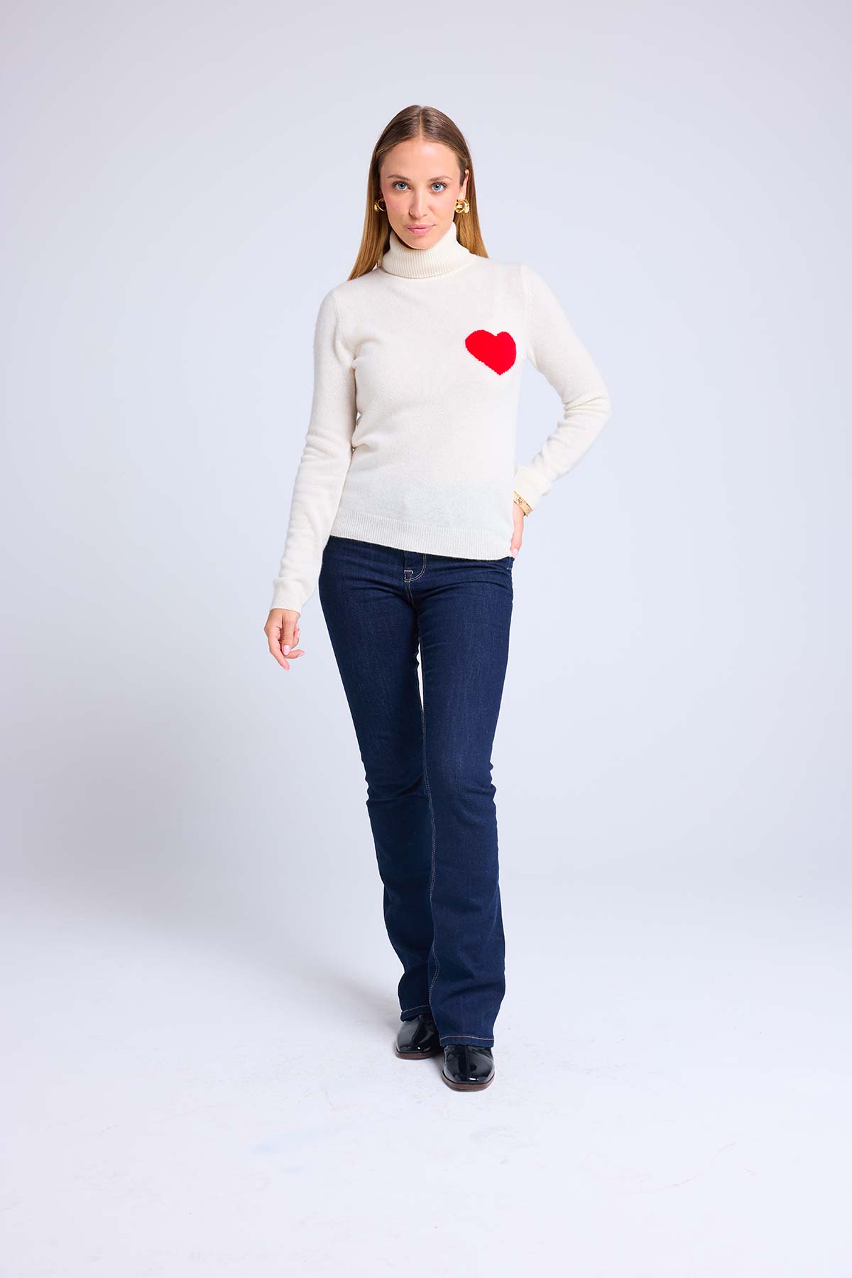 High Heart blanc rouge
