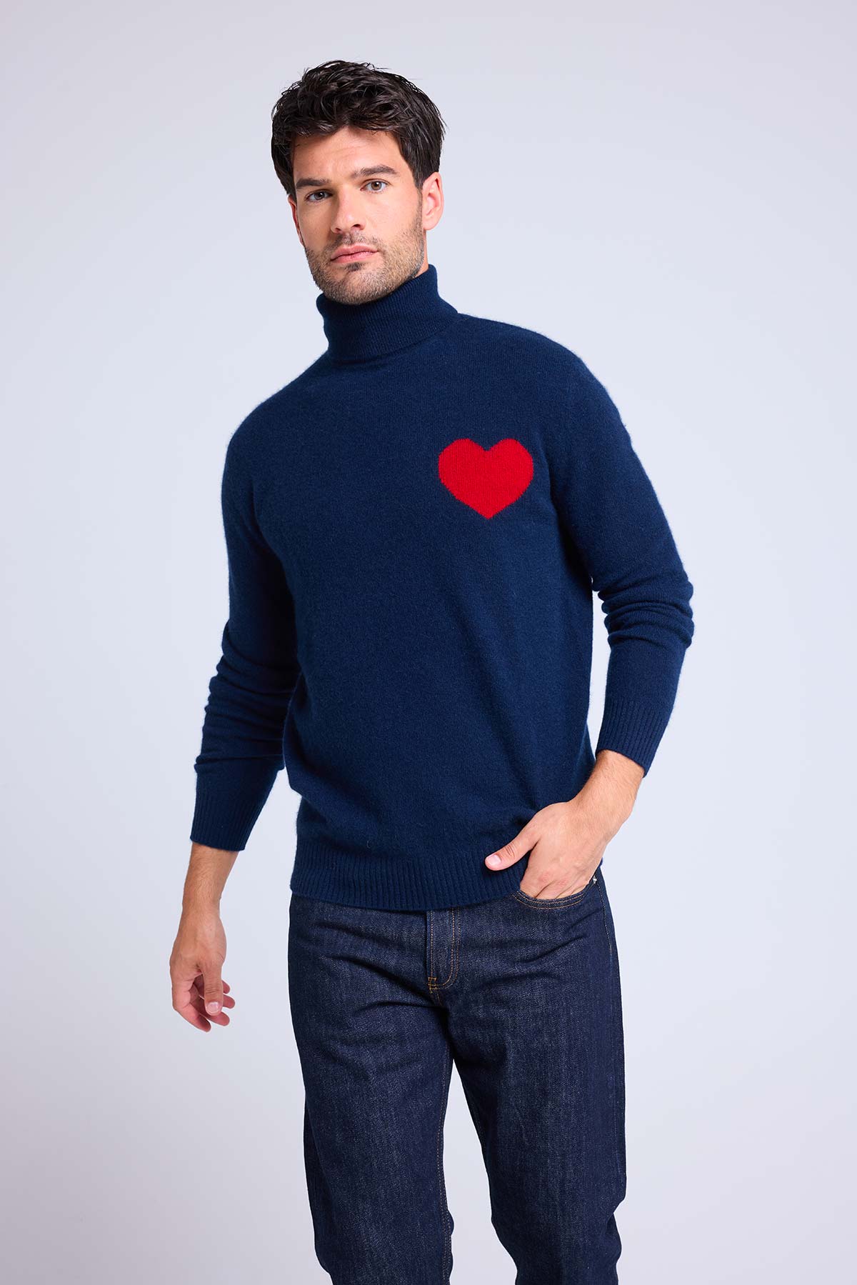 High Love bleu marine rouge