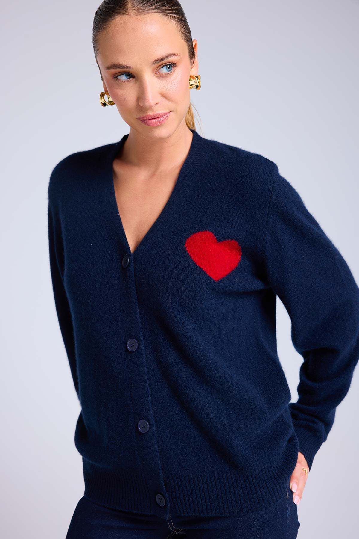Madrilena bleu marine rouge