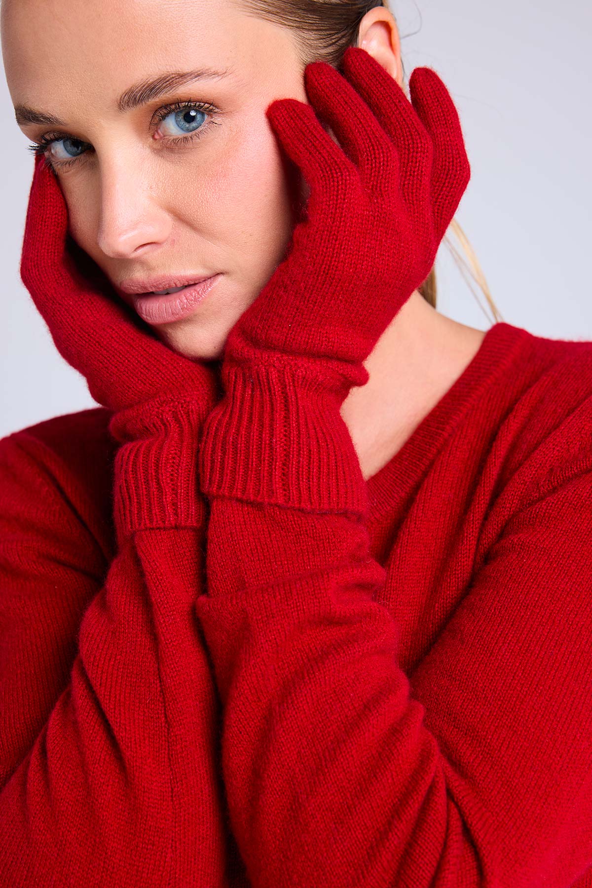 Gants rouge bordeaux – Image 4