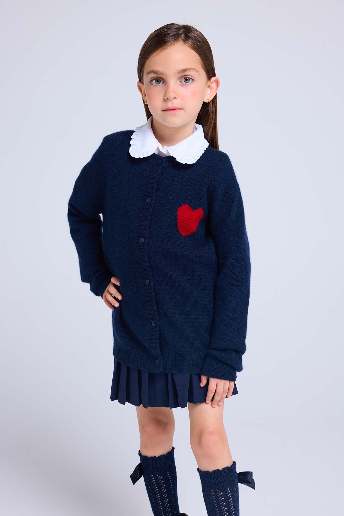 Polly bleu marine rouge