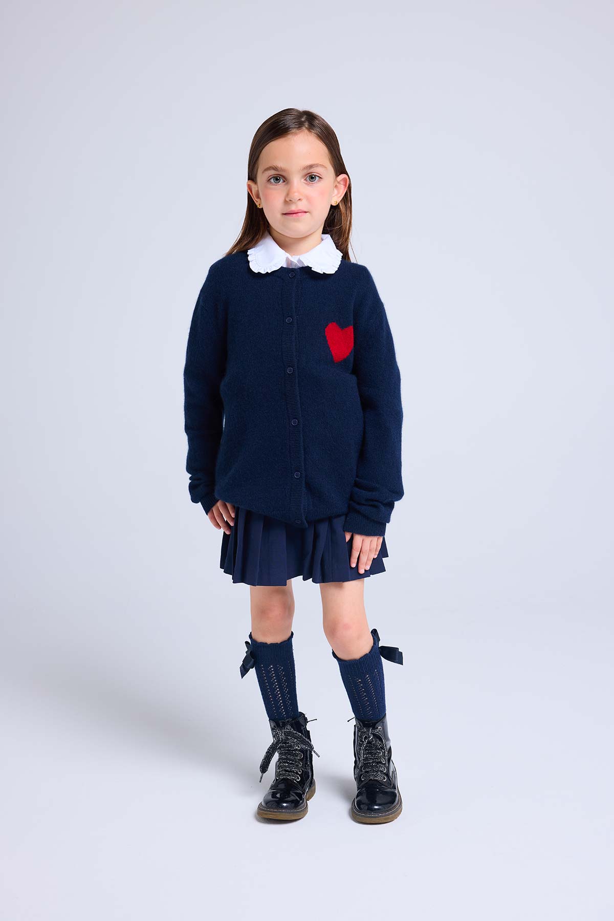 Polly bleu marine rouge