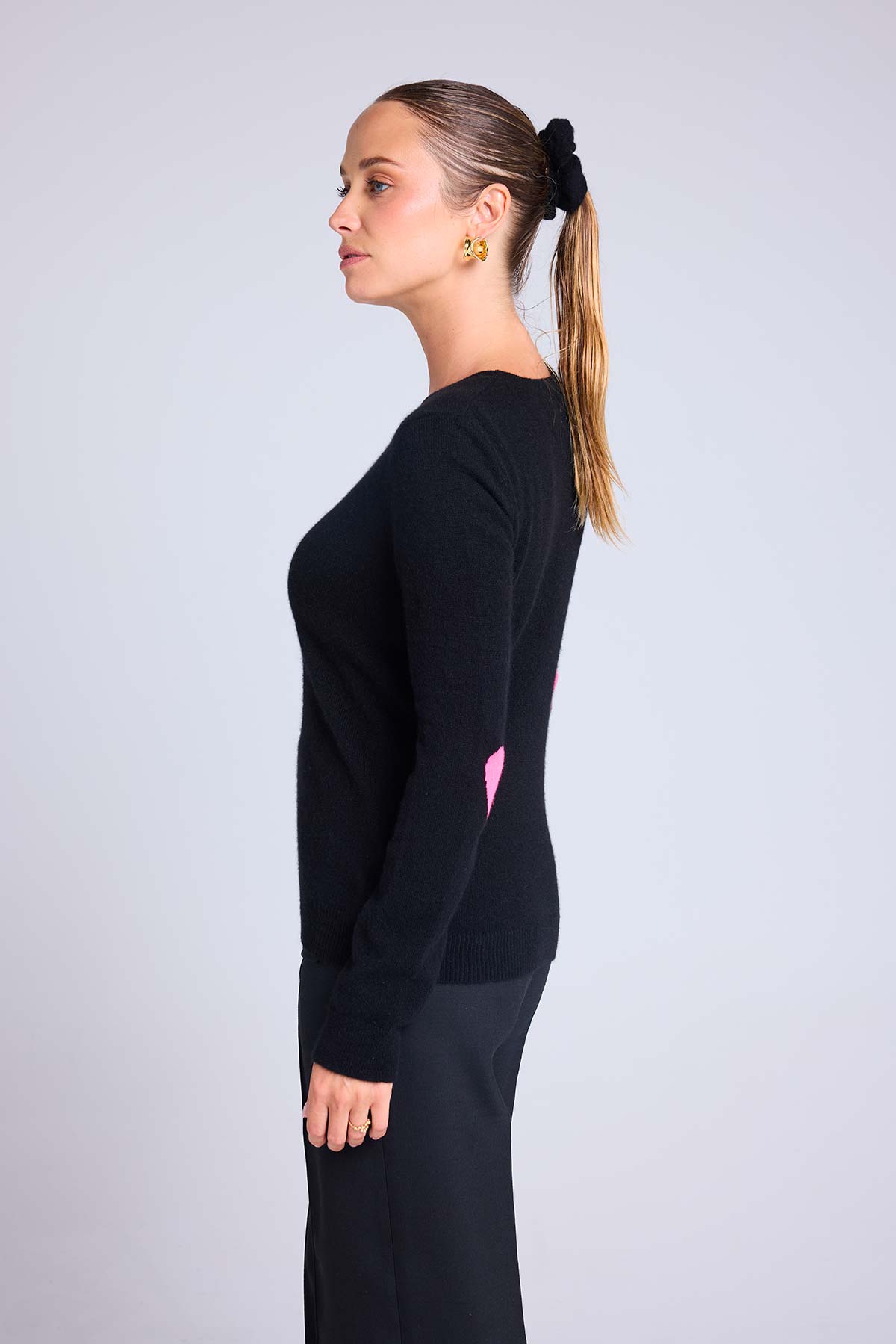 Zaime noir rose fluo