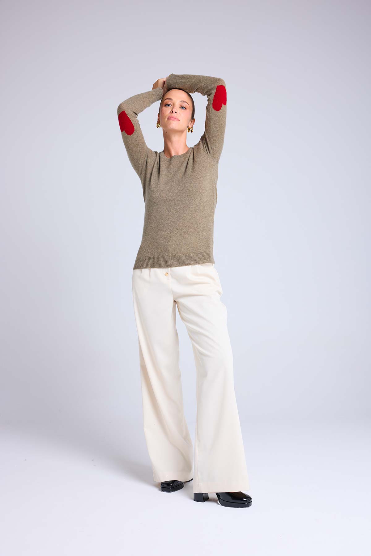 Zaime vert khaki rouge