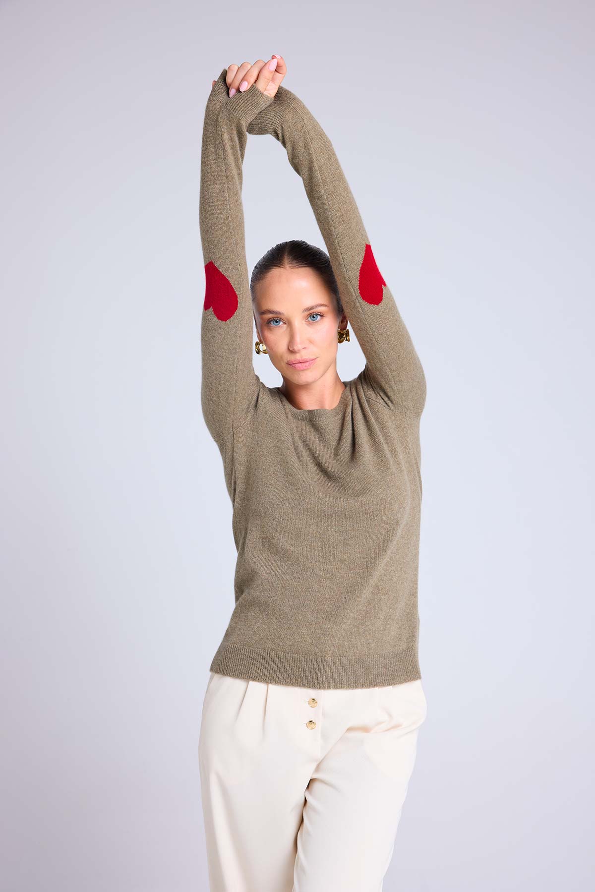 Zaime vert khaki rouge