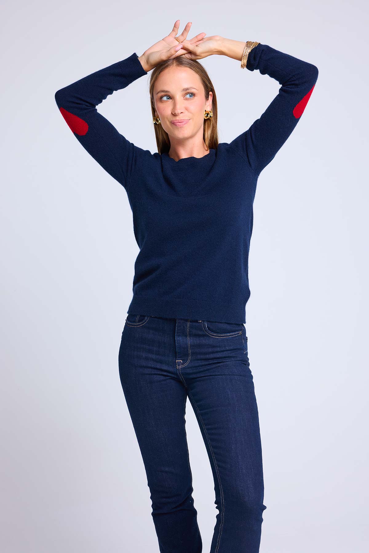 Zaime bleu marine rouge