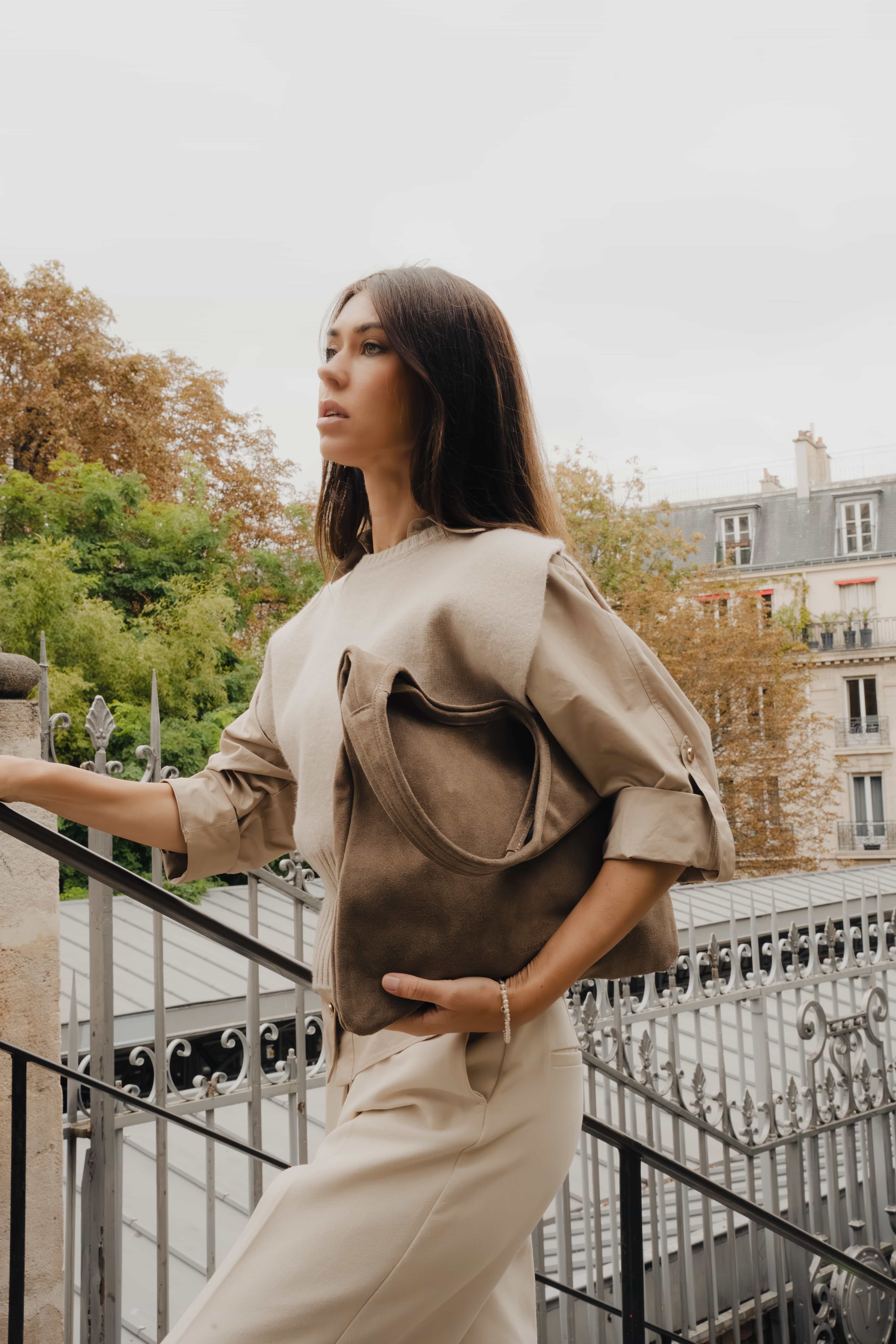 Maldives Suede Taupe Fonce