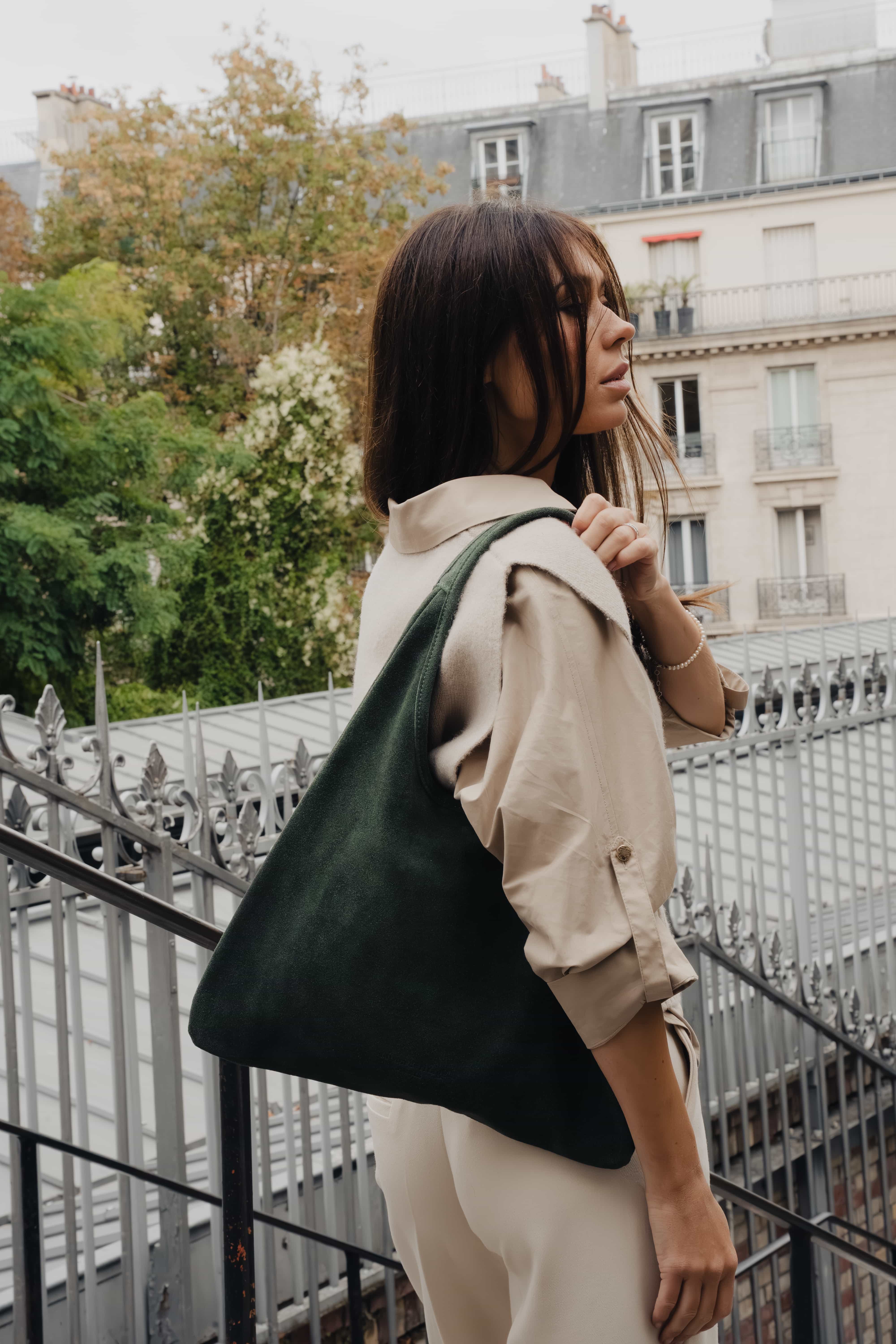Maldives Suede Vert Bouteille