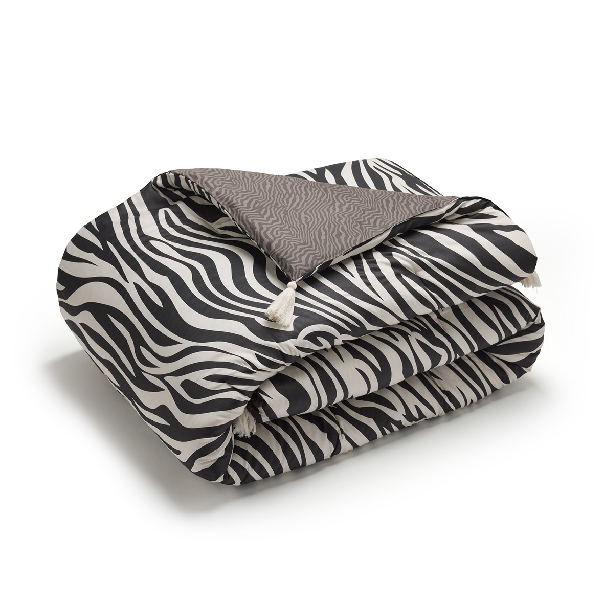 Édredon avec glands Rêves zébrés