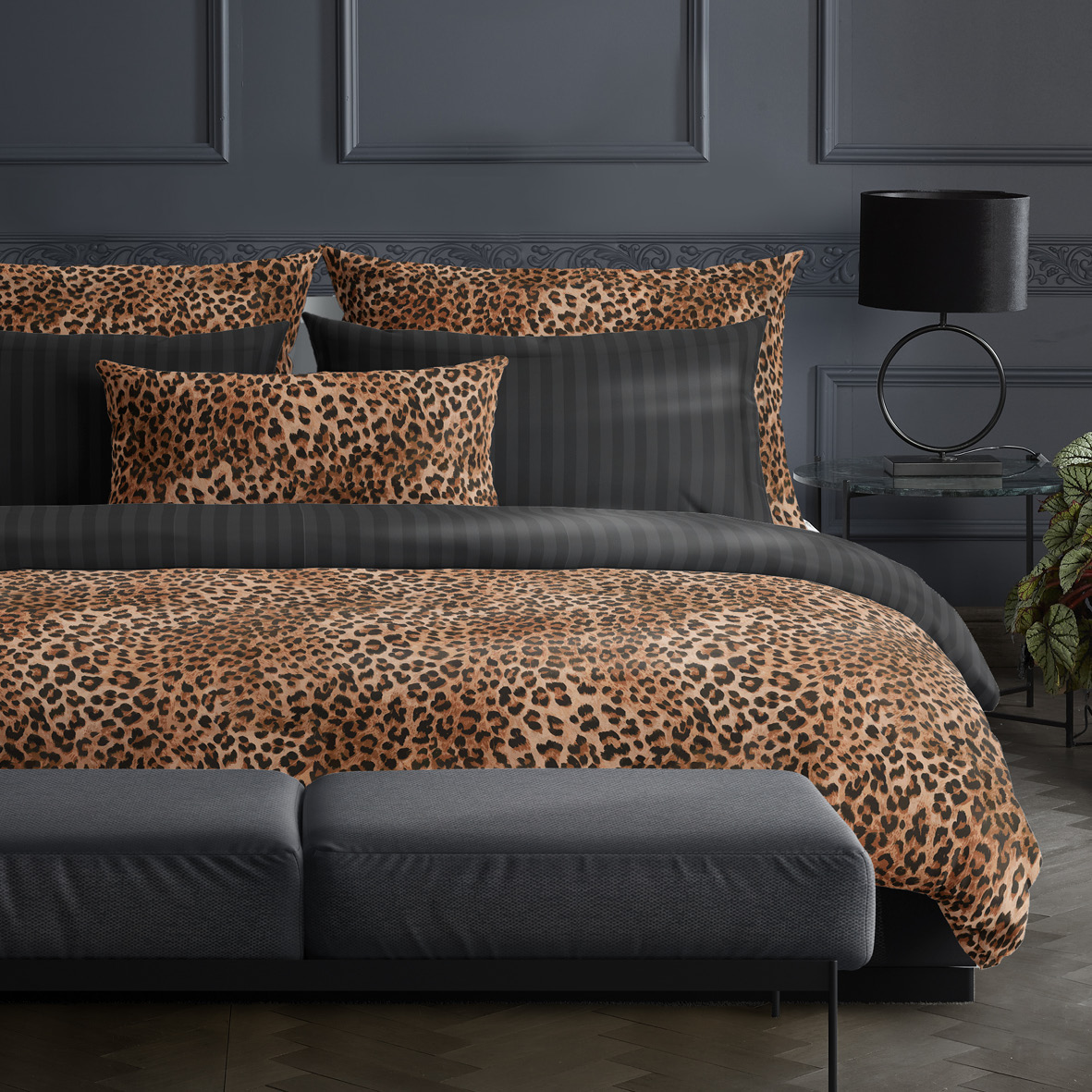 Set de 2 taies d'oreiller satin de coton Fantaisie féline – Image 5