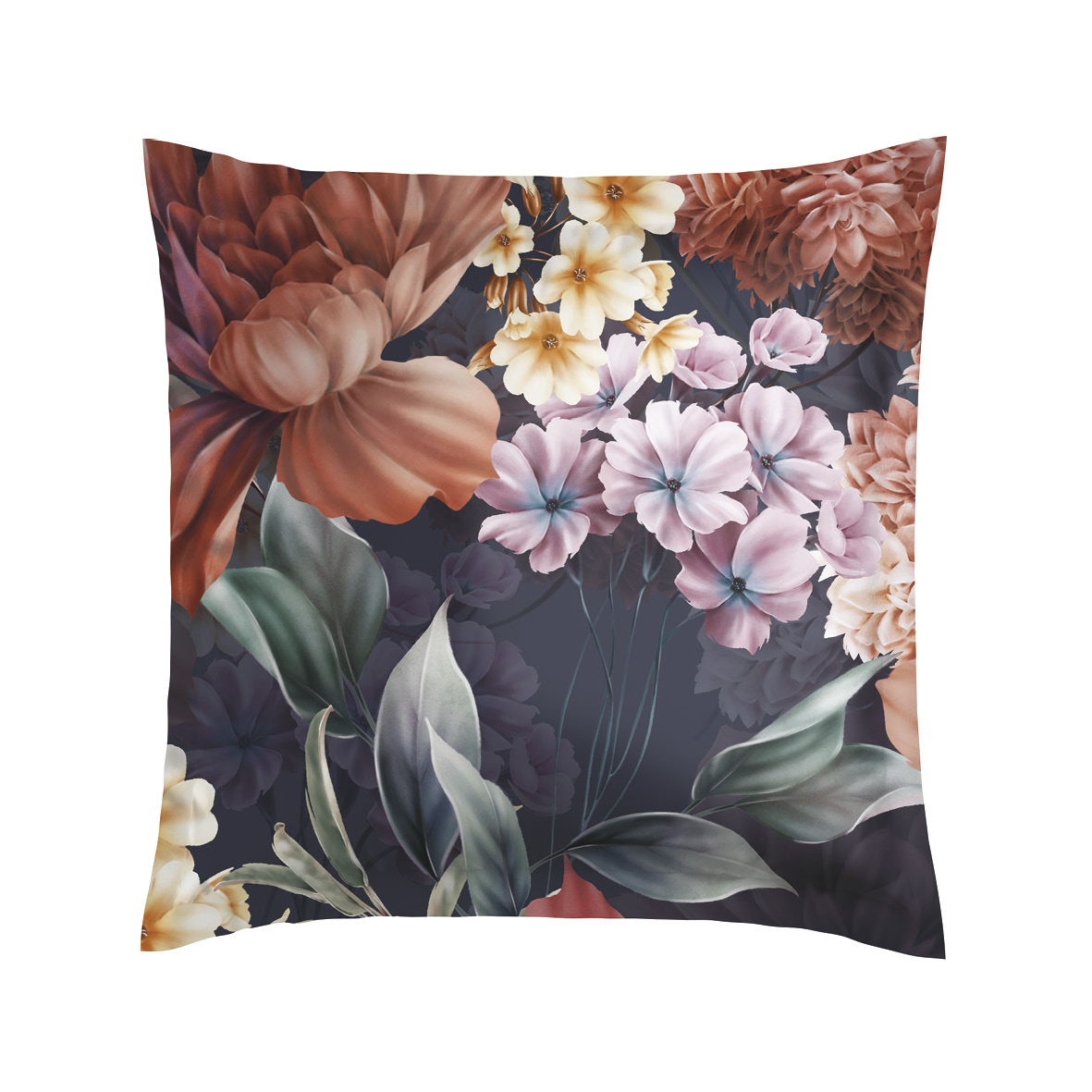 Set de 2 taies d'oreiller satin de coton Fleur de miel