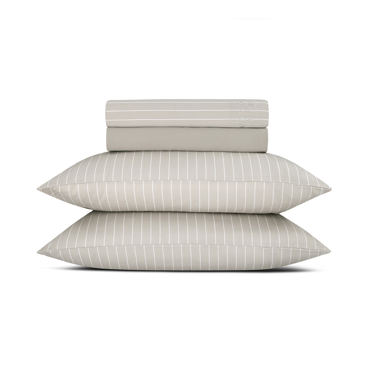 Ensemble de draps satin de coton Rayures élégantes