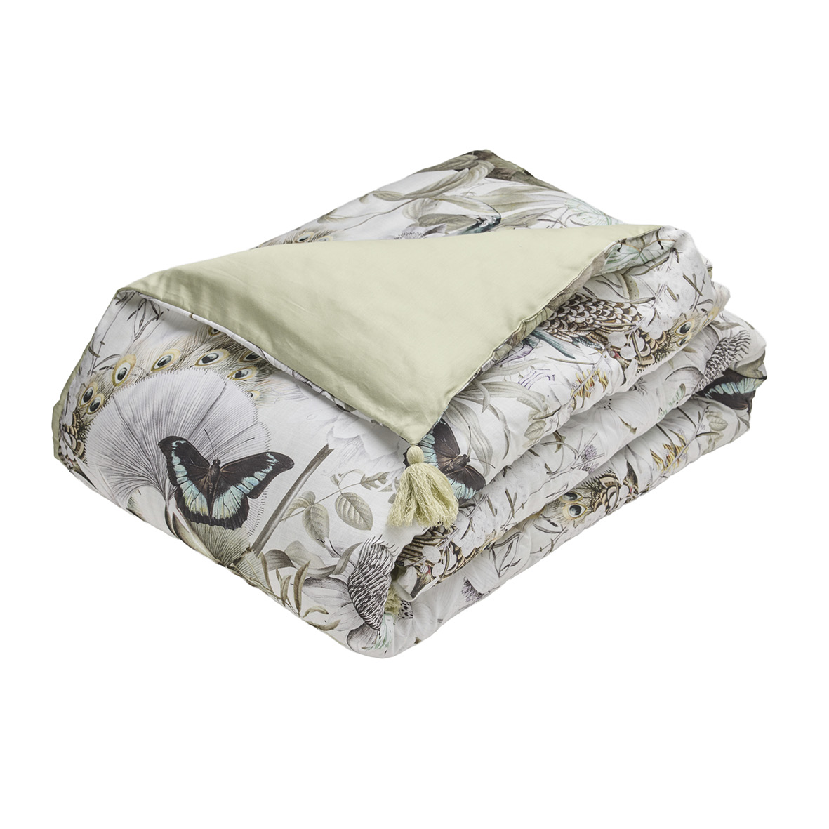 Édredon avec glands Jardin orné