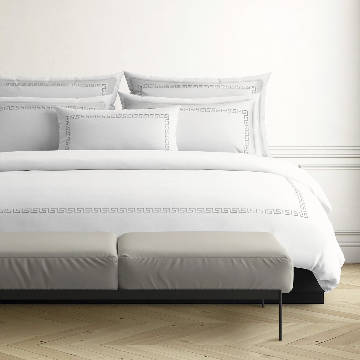 Set de 2 taies d'oreiller satin de coton Grand hôtel – Image 6