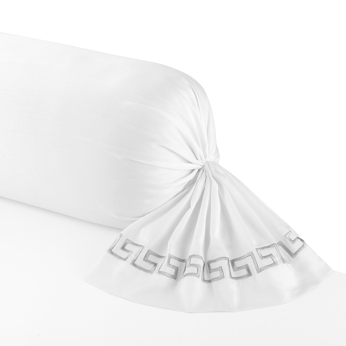 Taie de traversin satin de coton Grand hôtel