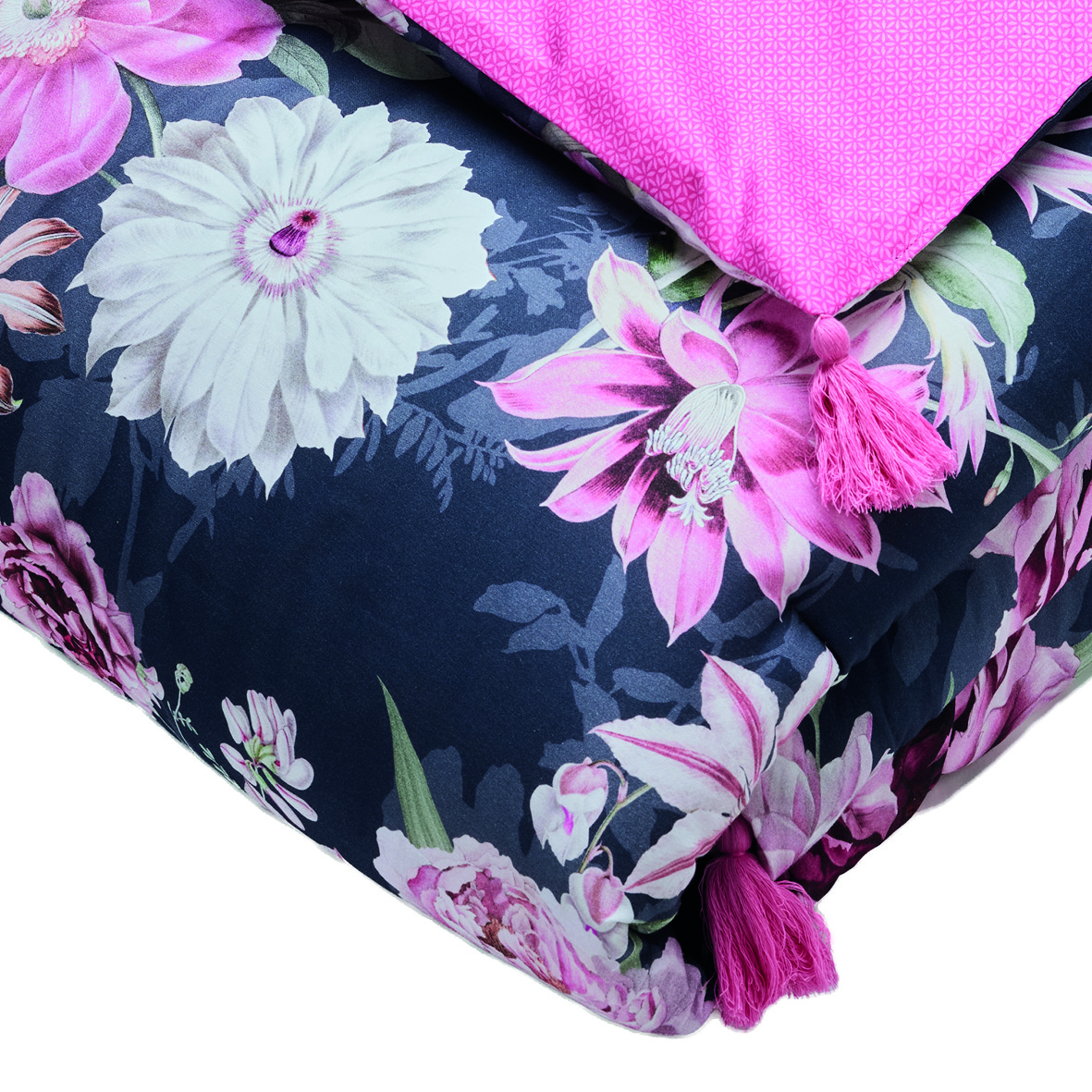 Édredon avec glands Eclat nocturne – Image 3