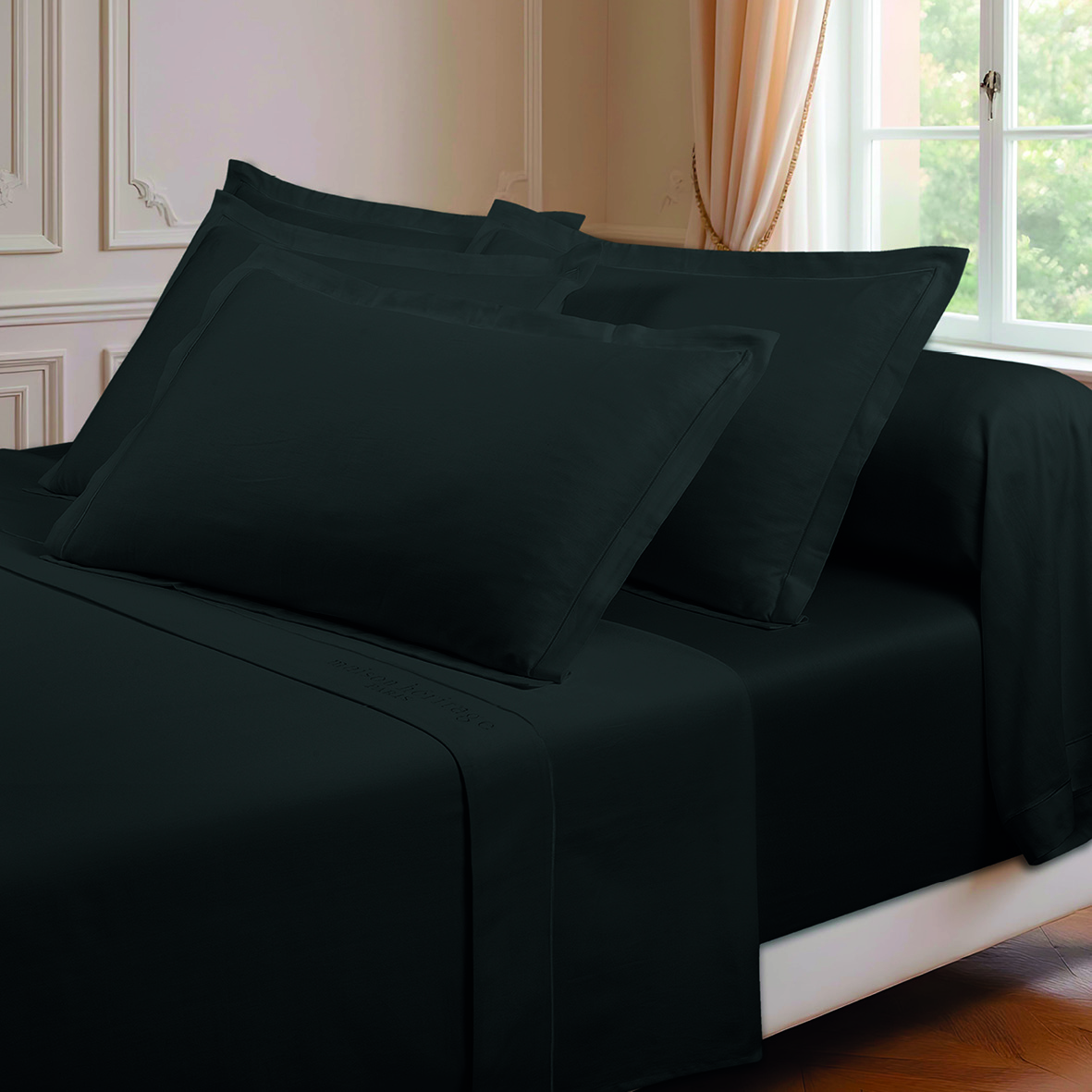 Ensemble de draps satin de coton Uni 1 baratta – Image 19