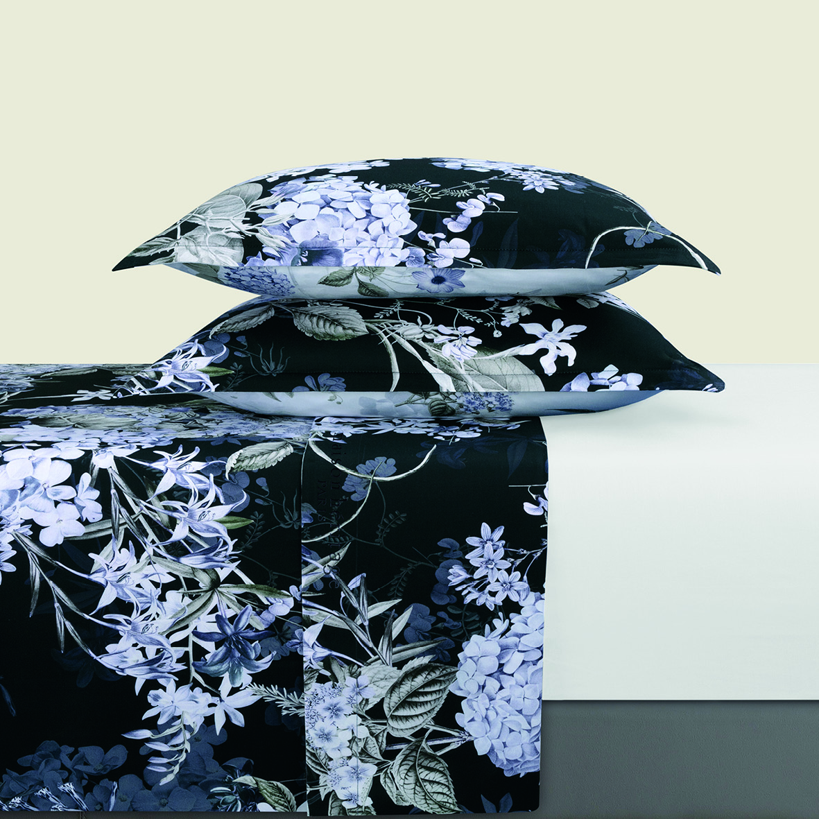 Ensemble de draps satin de coton Hortensia – Image 3