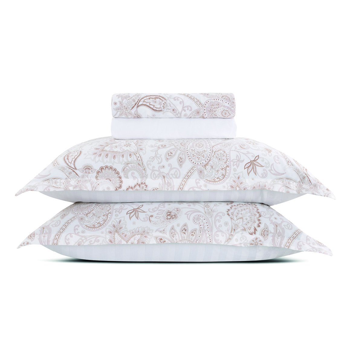 Ensemble de draps satin de coton Indienne