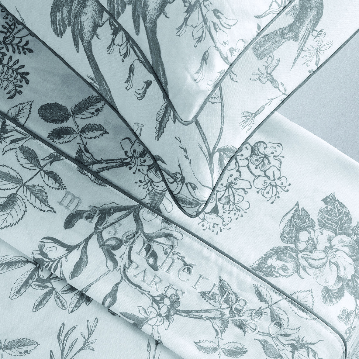 Ensemble de draps satin de coton Colibri floral – Image 4