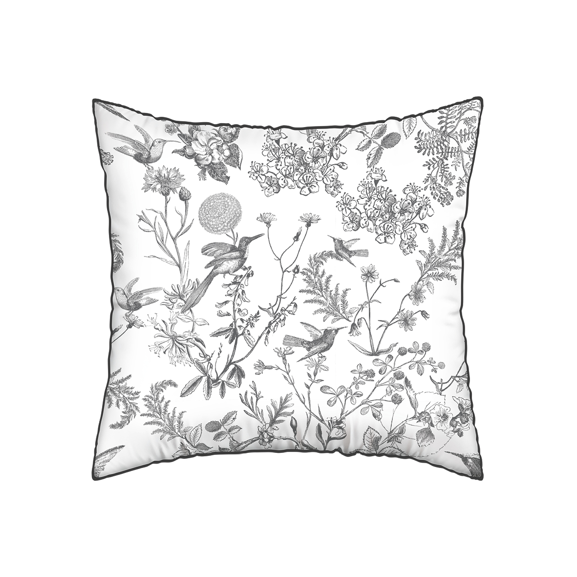 Set de 2 taies d'oreiller satin de coton Colibri floral – Image 3