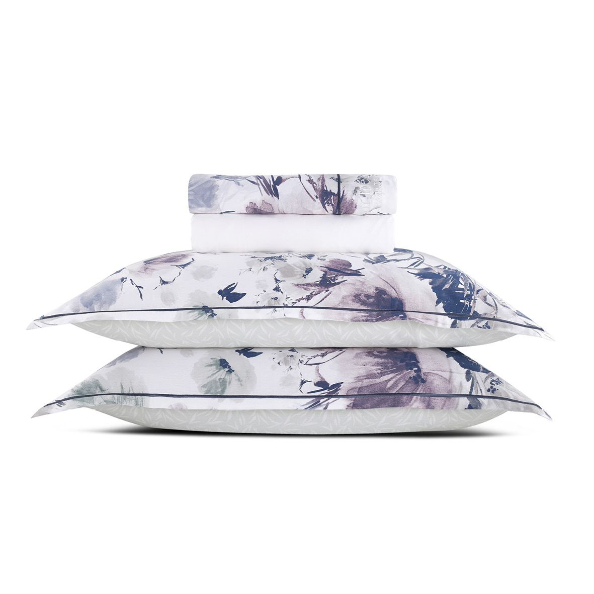 Ensemble de draps satin de coton Erodium