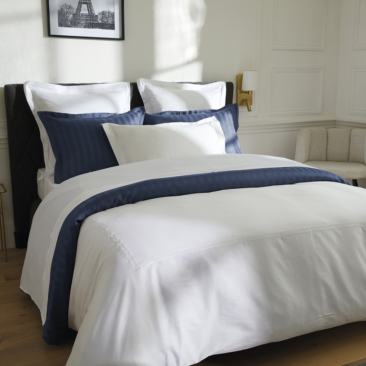 Taie de traversin satin de coton Paris – Image 8