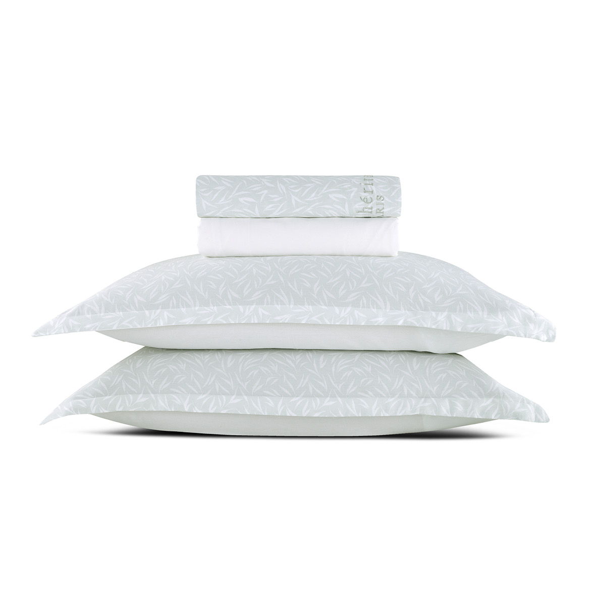 Ensemble de draps satin de coton Olea europaea