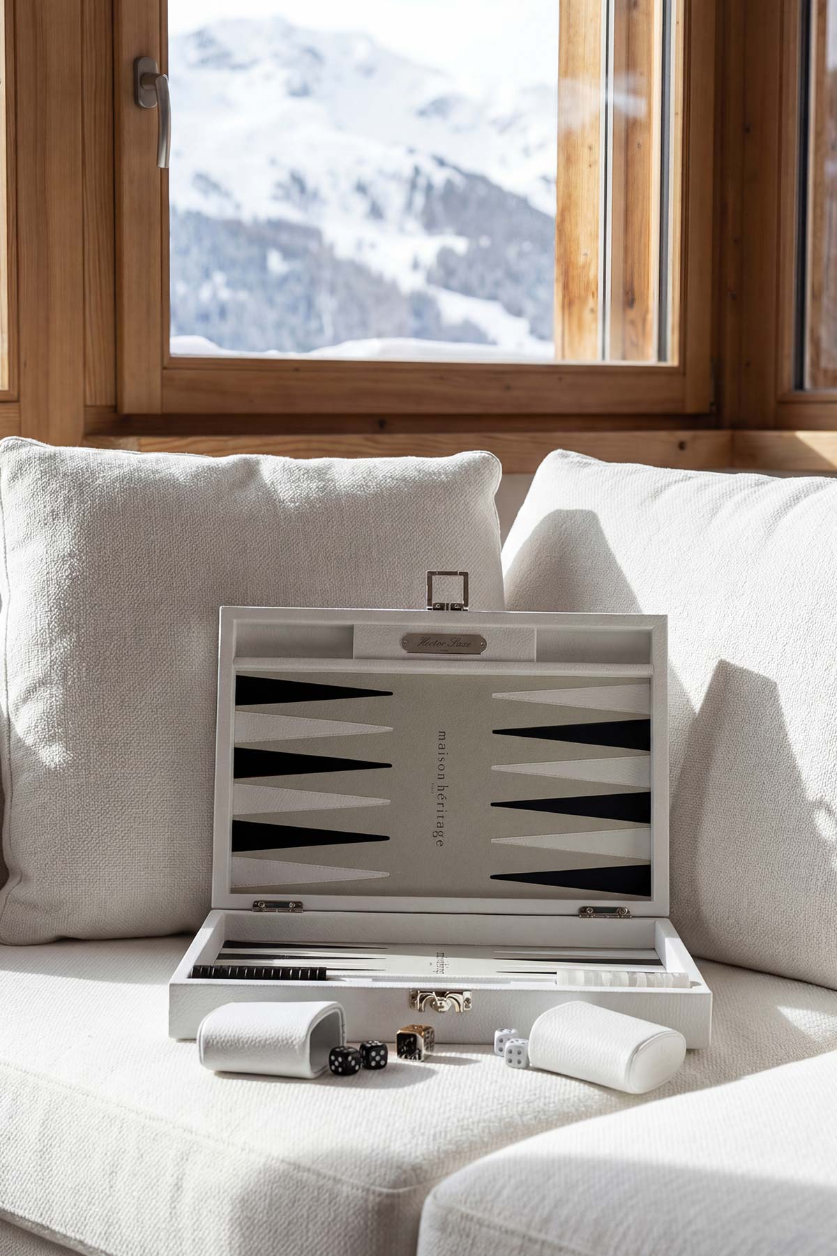 Backgammon Médium – Hector Saxe x Maison Héritage